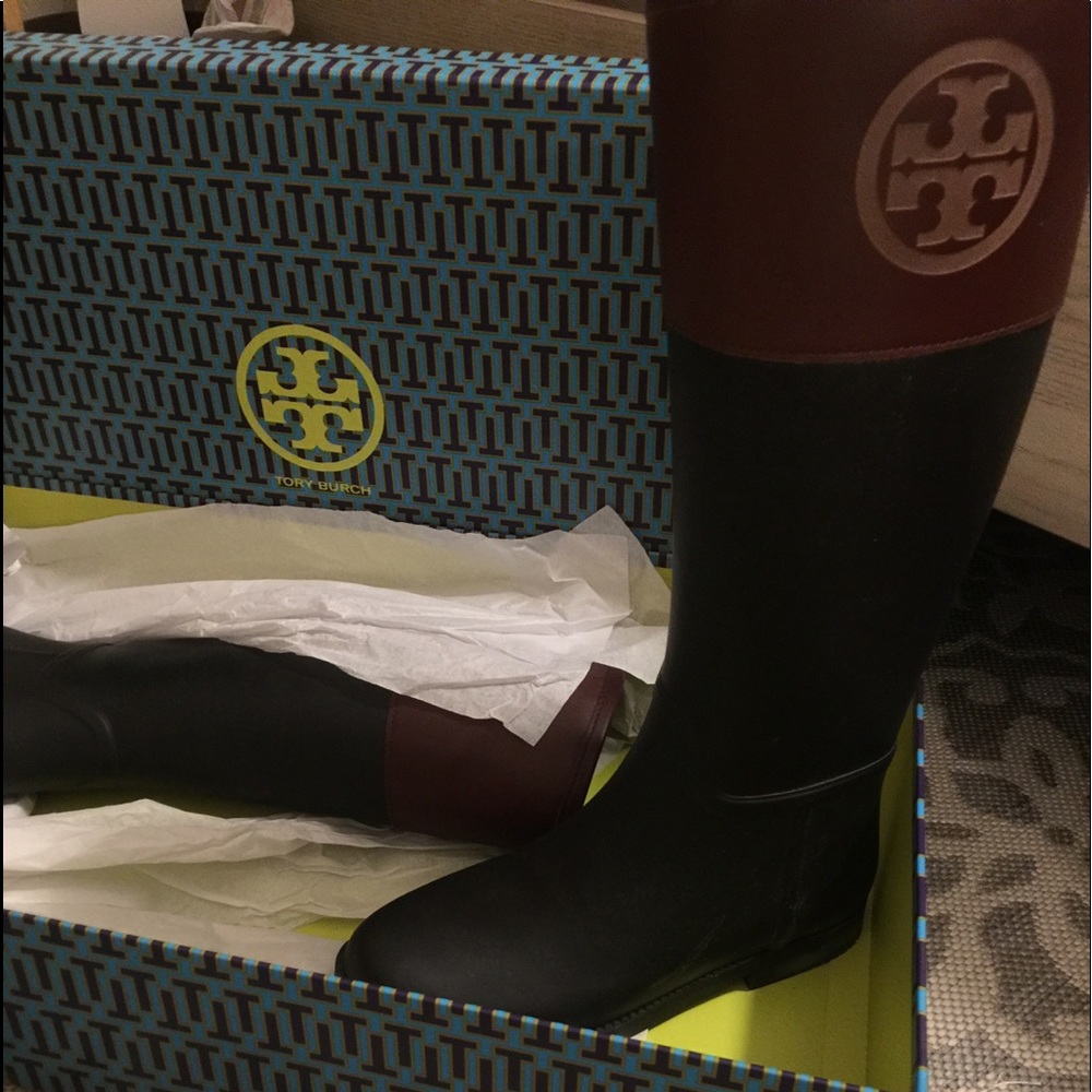 Tory Burch Diana rain boots